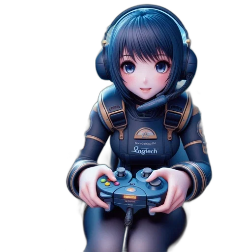 robot, weapon, face, jacket transparent PNG cut-out