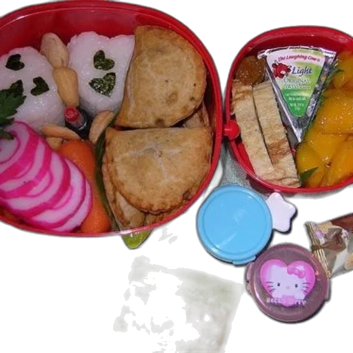food, bento, box, filled transparent PNG cut-out