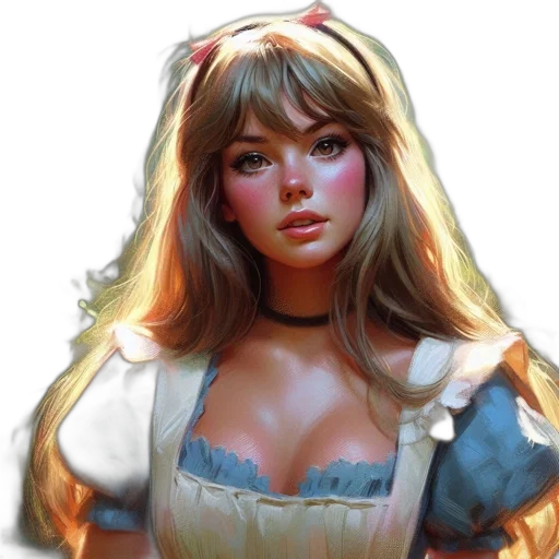 face, dress, fantasy art, concept art transparent PNG cut-out