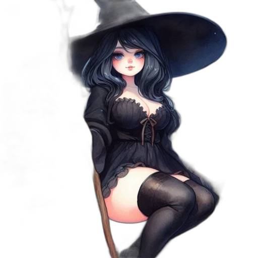 dress, staff, hat, mask transparent PNG cut-out