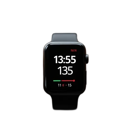 black, fitness, tracker, digital transparent PNG cut-out