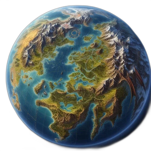 3d render, photorealistic, fantasy art, elaborate transparent PNG cut-out