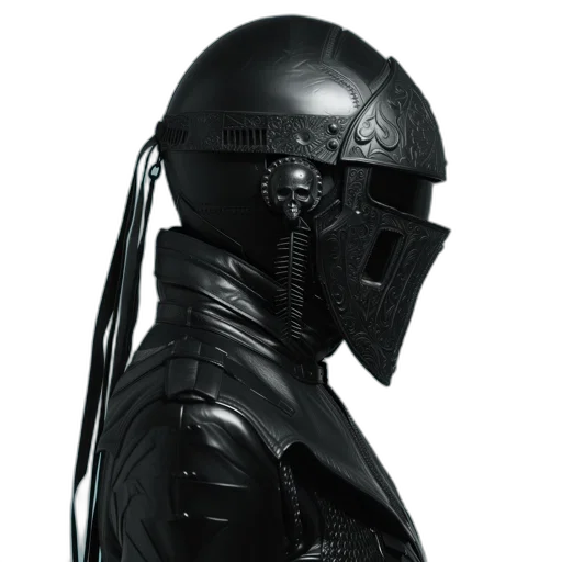 mask, robot, jacket, face transparent PNG cut-out