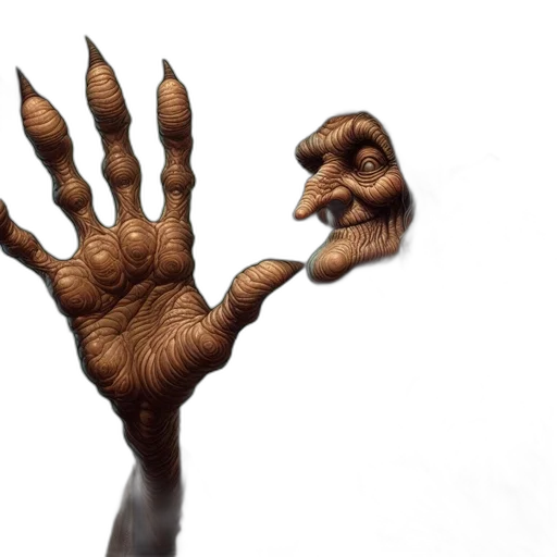mask, face, creature, staff transparent PNG cut-out