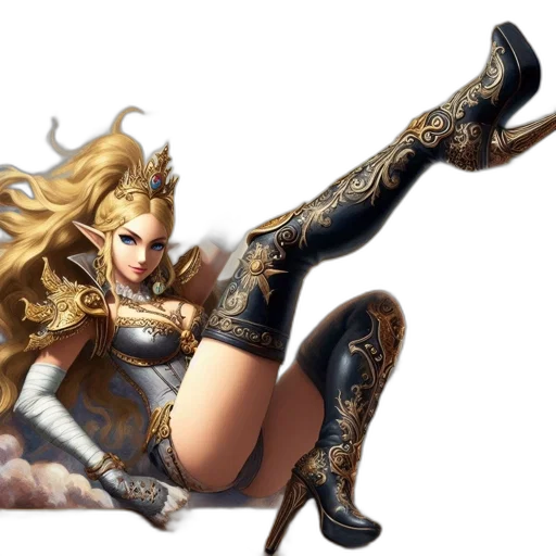 sword, crown, weapon, dress transparent PNG cut-out