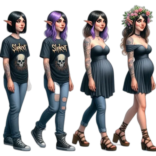 dress, concept art, fantasy art, 3d render transparent PNG cut-out
