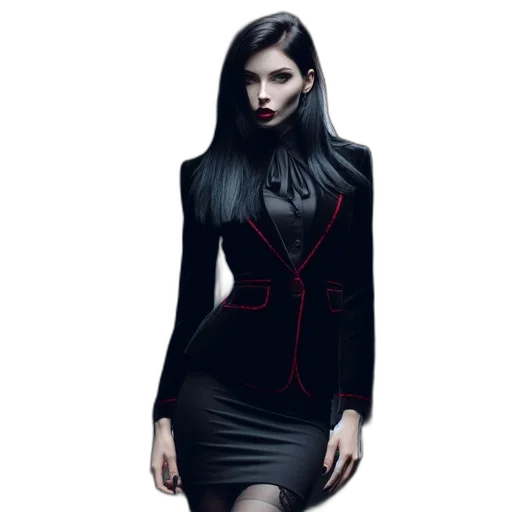 dress, jacket, jewelry, fantasy art transparent PNG cut-out