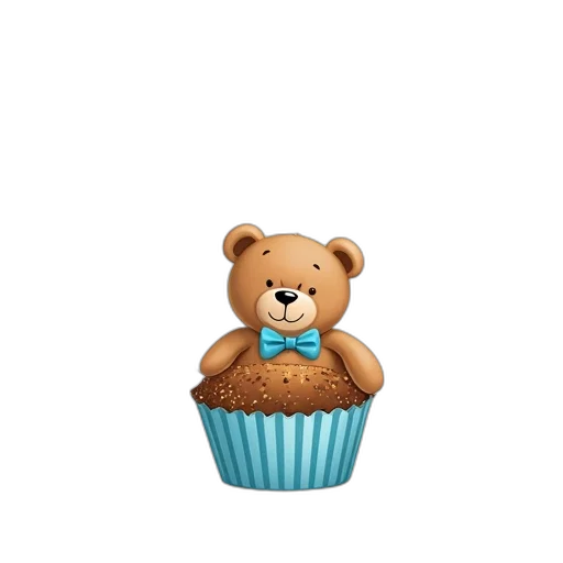 food, birthday, card, teddy transparent PNG cut-out