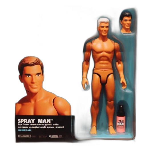 package, displays, tan-skinned, male transparent PNG cut-out