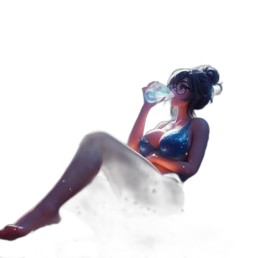 dress, jewelry, bottle, concept art transparent PNG cut-out