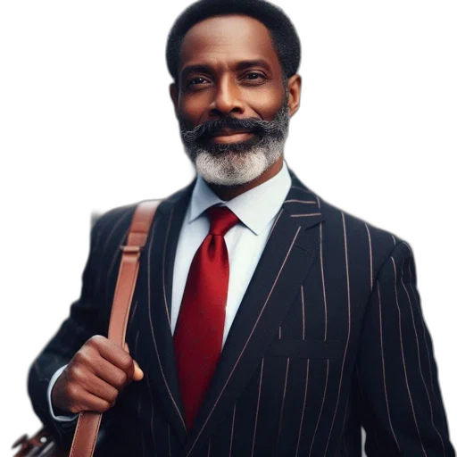 staff, jacket, face, photorealistic transparent PNG cut-out