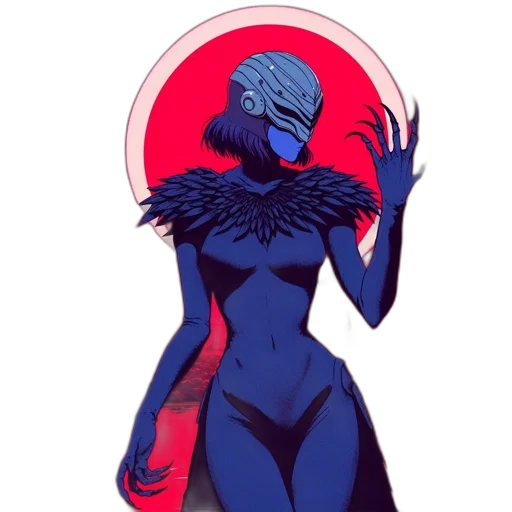 dress, mask, creature, concept art transparent PNG cut-out