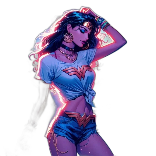 comic book art, concept art, cartoon, fantasy art transparent PNG cut-out