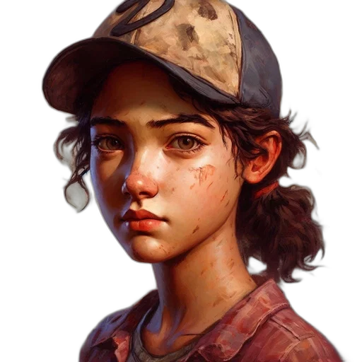 face, hat, weapon, staff transparent PNG cut-out