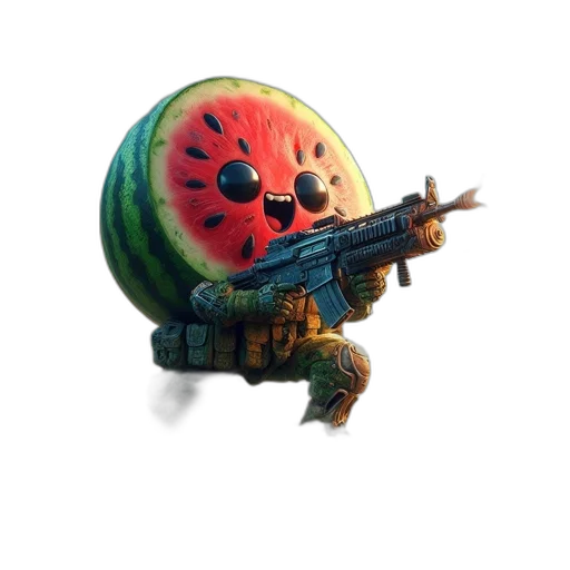 weapon, creature, food, animal transparent PNG cut-out