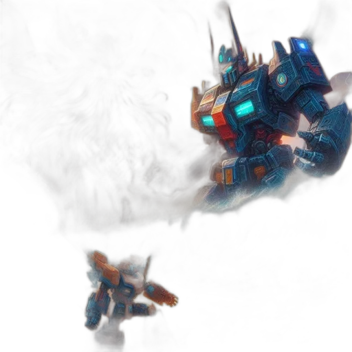 dragon, robot, weapon, creature transparent PNG cut-out