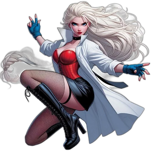 comic book art, concept art, cartoon, fantasy art transparent PNG cut-out