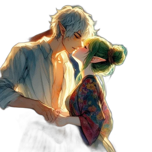 watercolor, concept art, fantasy art, anime transparent PNG cut-out