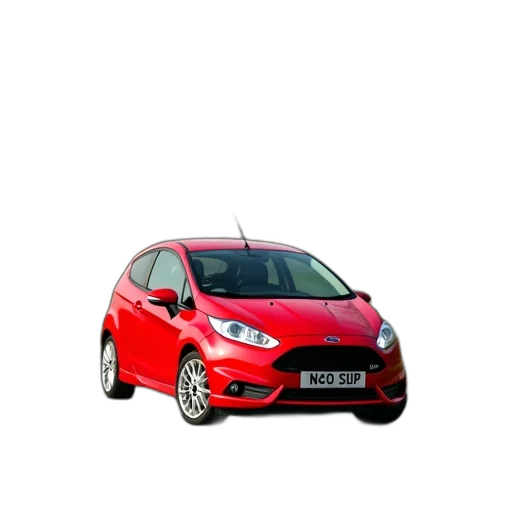 car, 3d render, red, ford transparent PNG cut-out