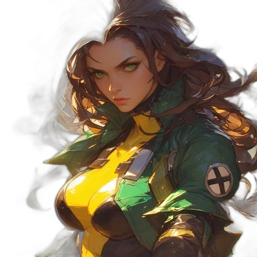 fantasy art, concept art, comic book art, cyberpunk transparent PNG cut-out