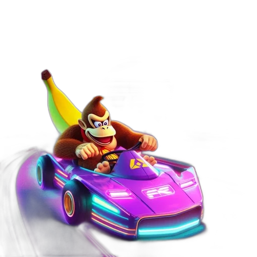 car, animal, 3d render, concept art transparent PNG cut-out