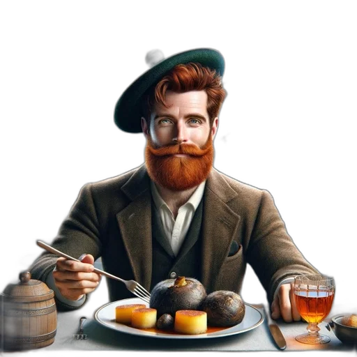 food, hat, concept art, photorealistic transparent PNG cut-out