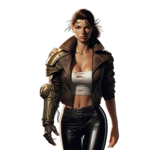 jacket, robot, concept art, fantasy art transparent PNG cut-out