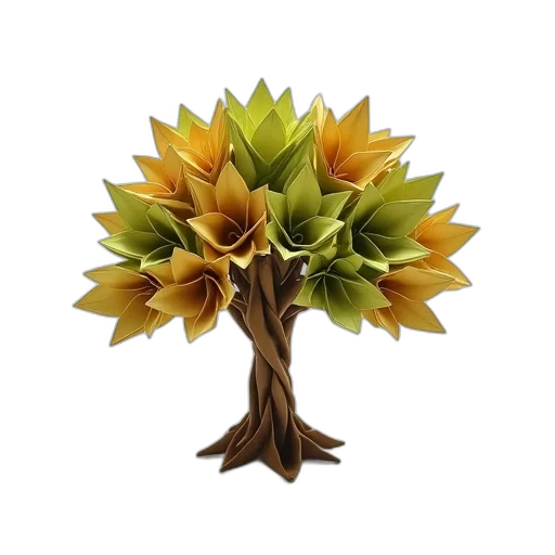 tree, flower, crown, staff transparent PNG cut-out