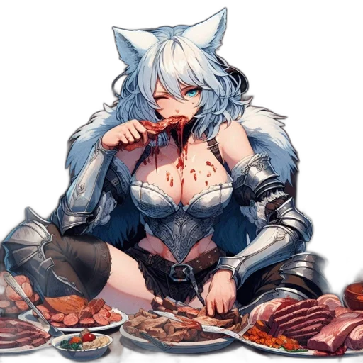 food, pixel art, concept art, anime transparent PNG cut-out