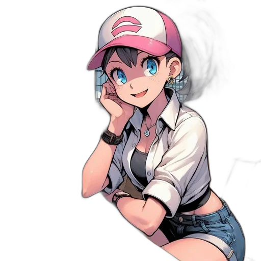 hat, staff, weapon, face transparent PNG cut-out