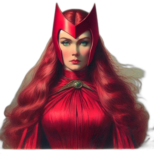 crown, mask, hair, comic book art transparent PNG cut-out
