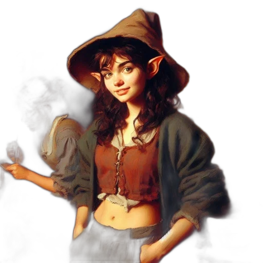 staff, hat, jewelry, jacket transparent PNG cut-out
