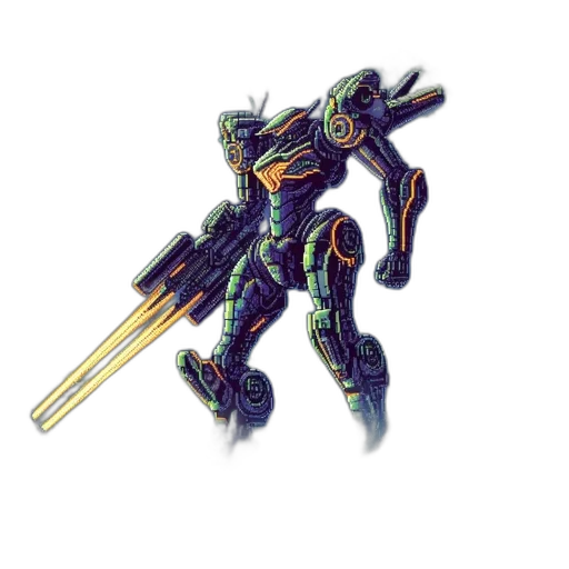 robot, weapon, sword, staff transparent PNG cut-out