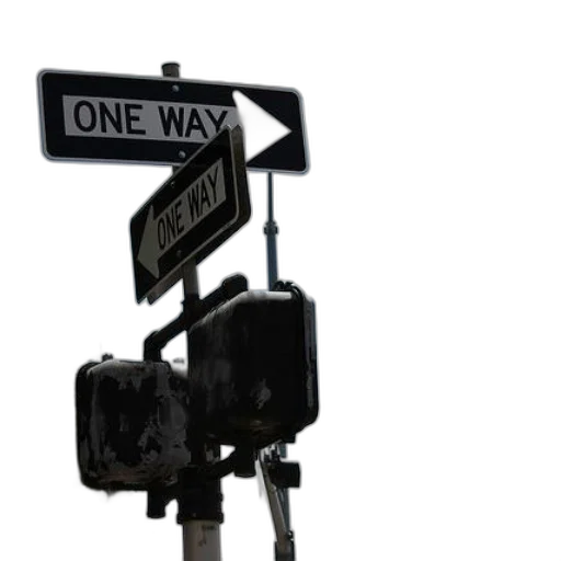 staff, 3d render, city street, two transparent PNG cut-out