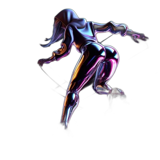 robot, staff, weapon, hair transparent PNG cut-out