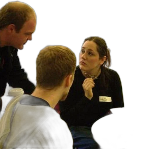staff, woman, black, shirt transparent PNG cut-out