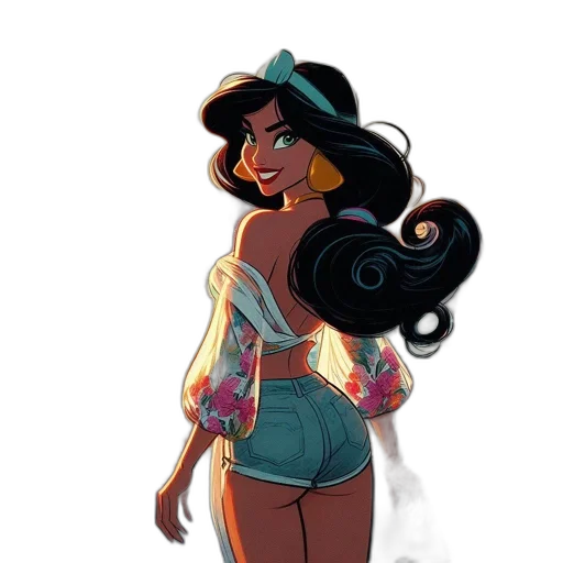 dress, concept art, cartoon, comic book art transparent PNG cut-out