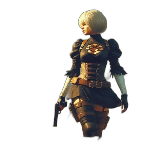 weapon, staff, robot, jacket transparent PNG cut-out