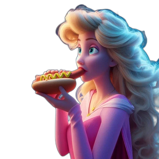 food, dress, concept art, 3d render transparent PNG cut-out