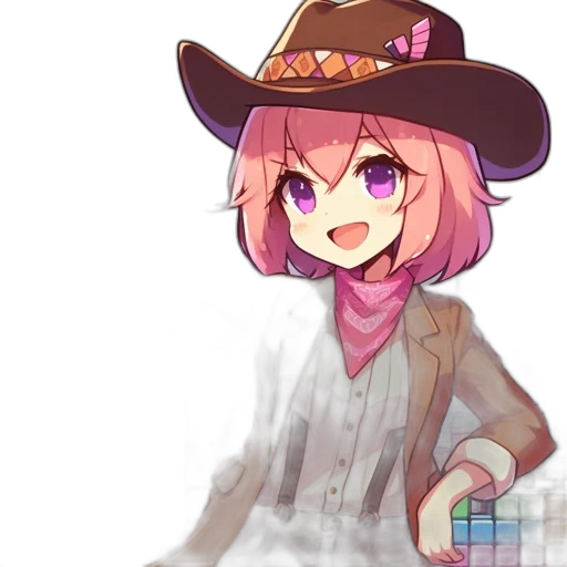 hat, staff, weapon, creature transparent PNG cut-out