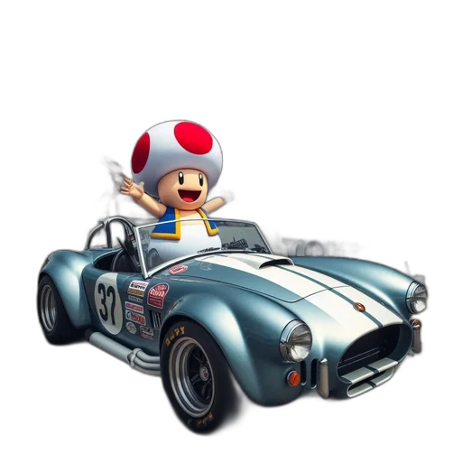 car, 3d render, concept art, pixel art transparent PNG cut-out