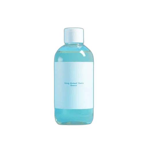 bottle, hair, underwater, blue transparent PNG cut-out