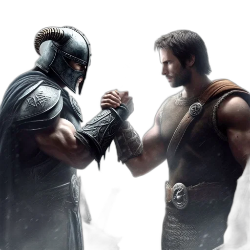concept art, comic book art, fantasy art, 3d render transparent PNG cut-out