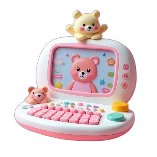 furniture, 3d render, vaporwave, pink transparent PNG cut-out
