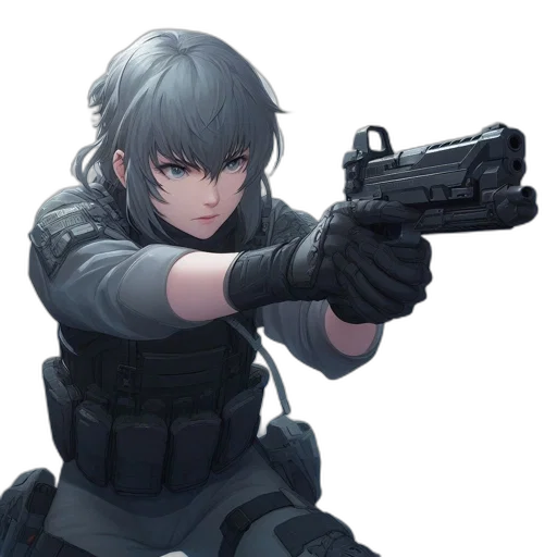 weapon, concept art, anime, pixel art transparent PNG cut-out