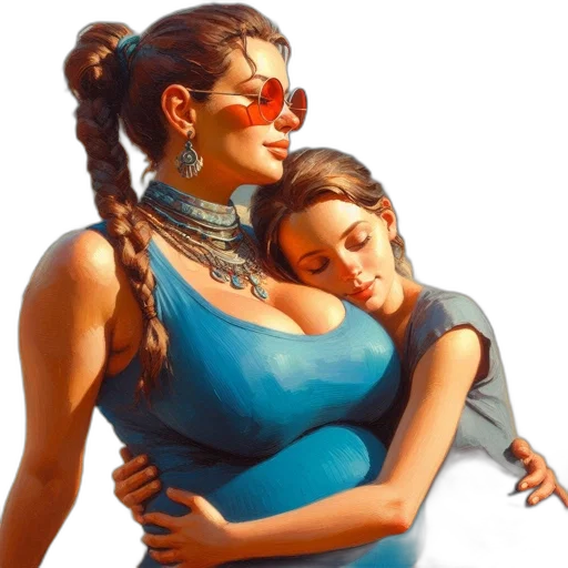 concept art, fantasy art, oil painting, photorealistic transparent PNG cut-out