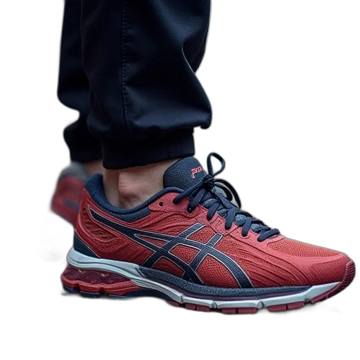 shoes, photorealistic, 3d render, asics transparent PNG cut-out