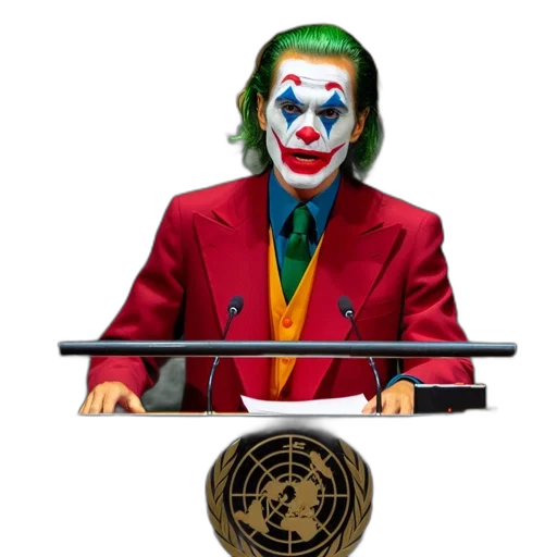 concept art, individual, dressed, joker transparent PNG cut-out