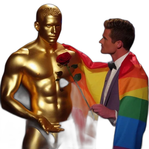 concept art, golden, formally-attired, man transparent PNG cut-out