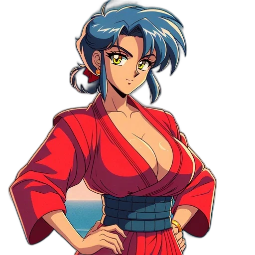 dress, jacket, staff, weapon transparent PNG cut-out
